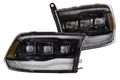 2009-2018 Dodge Ram 1500 2500 HD LED DRL Tri-Beam Projector Facelift Headlights LED headlight kit AutoLEDTech Oracle Lighting Trendz Flow Series RGBHaloKits OneUpLighting Morimoto