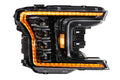 2018-2020 Ford F150 Amber Orange LED DRL Projector Headlights LED headlight kit AutoLEDTech Oracle Lighting Trendz Flow Series RGBHaloKits OneUpLighting Morimoto