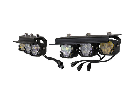 2021-2023+ Ford Bronco 4Banger LED Fog Lights Pods + Bracket Assembly Kit LED headlight kit AutoLEDTech Oracle Lighting Trendz Flow Series RGBHaloKits OneUpLighting Morimoto