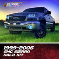 1999-2006 GMC Sierra & Yukon RGBW Color-Chasing LED Halo Kit LED headlight kit AutoLEDTech Oracle Lighting Trendz Flow Series RGBHaloKits OneUpLighting Morimoto