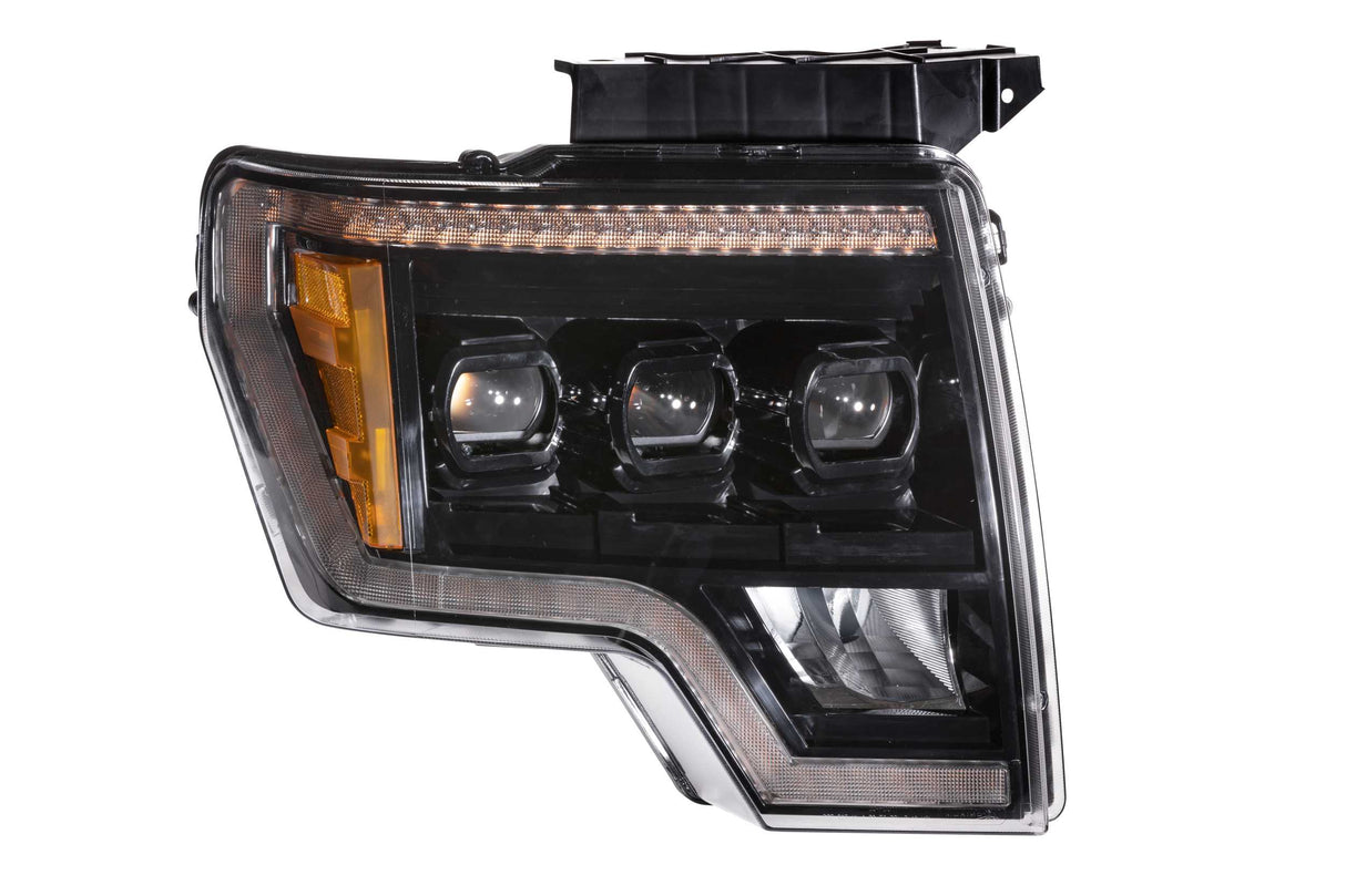 2009-2014 Ford F150/Raptor Amber LED DRL Projector Headlights LED headlight kit AutoLEDTech Oracle Lighting Trendz Flow Series RGBHaloKits OneUpLighting Morimoto