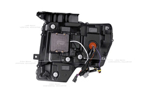 2009-2014 Ford F150/Raptor Amber LED DRL Projector Headlights LED headlight kit AutoLEDTech Oracle Lighting Trendz Flow Series RGBHaloKits OneUpLighting Morimoto