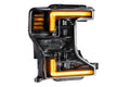 2020-2022 Ford Super Duty F-250/F-350 Amber LED DRL Projector Replacement Headlights LED headlight kit AutoLEDTech Oracle Lighting Trendz Flow Series RGBHaloKits OneUpLighting Morimoto