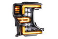 2020-2022 Ford Super Duty F-250/F-350 Amber LED DRL Projector Replacement Headlights LED headlight kit AutoLEDTech Oracle Lighting Trendz Flow Series RGBHaloKits OneUpLighting Morimoto