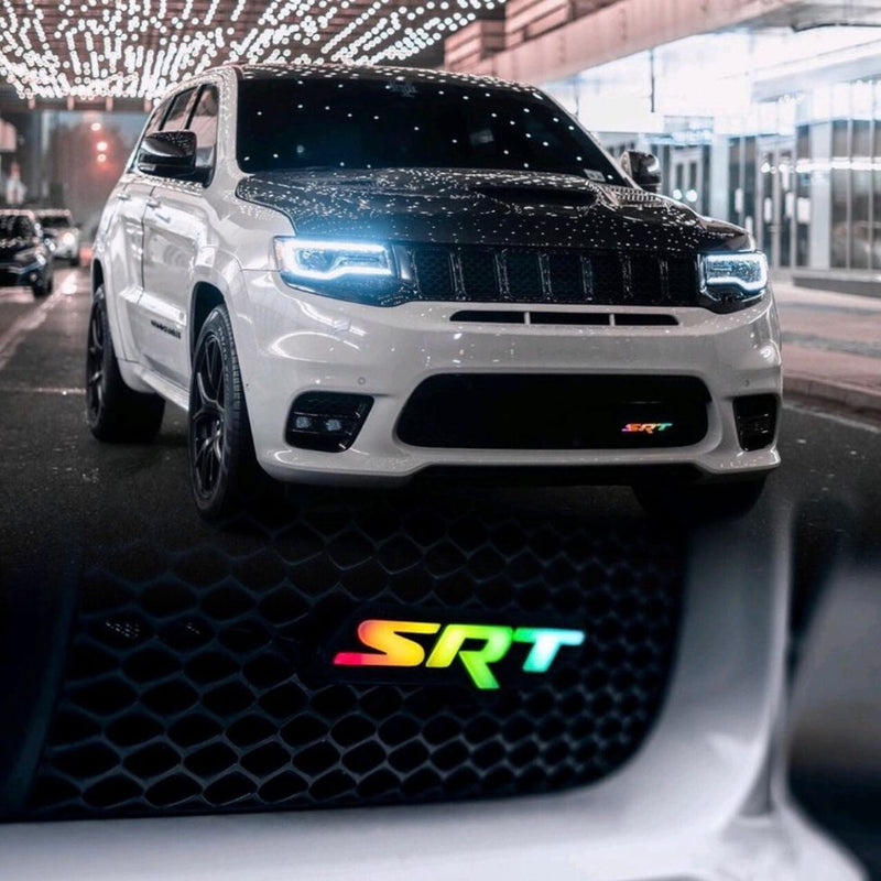 Dodge Mopar SRT RGBW Flow Series LED Badge Emblem Logo LED headlight kit AutoLEDTech Oracle Lighting Trendz Flow Series RGBHaloKits OneUpLighting Morimoto