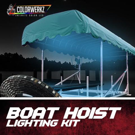 Color-Changing LED Boat Hoist Lift Canopy Accent Lighting Kit (RGB RGBW Flow Series) LED headlight kit AutoLEDTech Oracle Lighting Trendz Flow Series RGBHaloKits OneUpLighting Morimoto