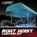 Color-Changing LED Boat Hoist Lift Canopy Accent Lighting Kit (RGB RGBW Flow Series) LED headlight kit AutoLEDTech Oracle Lighting Trendz Flow Series RGBHaloKits OneUpLighting Morimoto