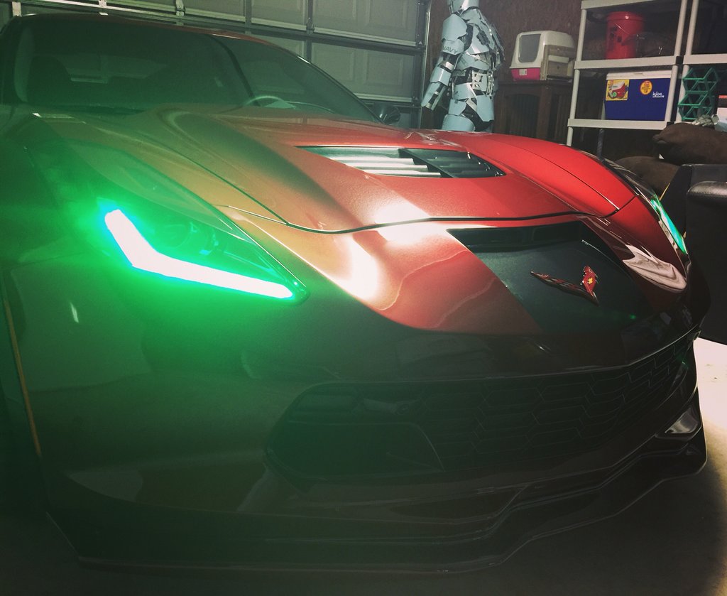 2014-2019 Chevrolet C7 Corvette RGBW +A LED DRL Boards LED headlight kit AutoLEDTech Oracle Lighting Trendz Flow Series RGBHaloKits OneUpLighting Morimoto