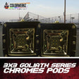 Goliath Series Chrome 3X3 LED Pods LED headlight kit AutoLEDTech Oracle Lighting Trendz Flow Series RGBHaloKits OneUpLighting Morimoto