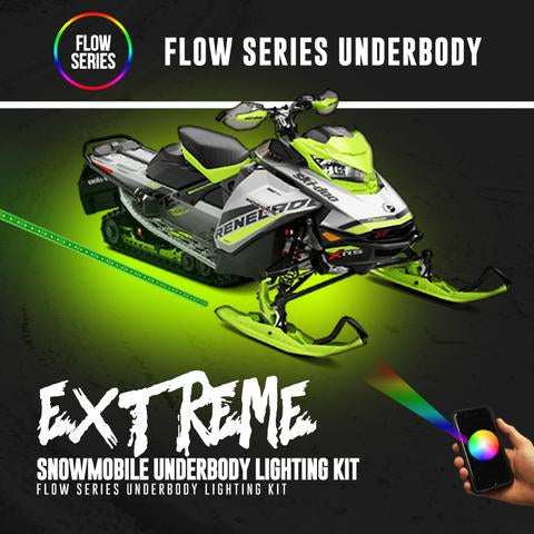 Snowmobile Underbody Universal Lighting Kit (Flow Series) LED headlight kit AutoLEDTech Oracle Lighting Trendz Flow Series RGBHaloKits OneUpLighting Morimoto