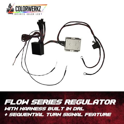 Flow Series Sequential Turn Signal + Auto White DRL Harness LED headlight kit AutoLEDTech Oracle Lighting Trendz Flow Series RGBHaloKits OneUpLighting Morimoto