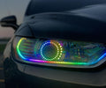 2017-2023 Tesla Model 3 RGBW Color-Chasing DRL Tube Kit (Flow Series) LED headlight kit AutoLEDTech Oracle Lighting Trendz Flow Series RGBHaloKits OneUpLighting Morimoto
