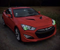 2013-2019 Hyundai Genesis Coupe RGBW Color-Chasing LED Halo & DRL Tube Kit LED headlight kit AutoLEDTech Oracle Lighting Trendz Flow Series RGBHaloKits OneUpLighting Morimoto