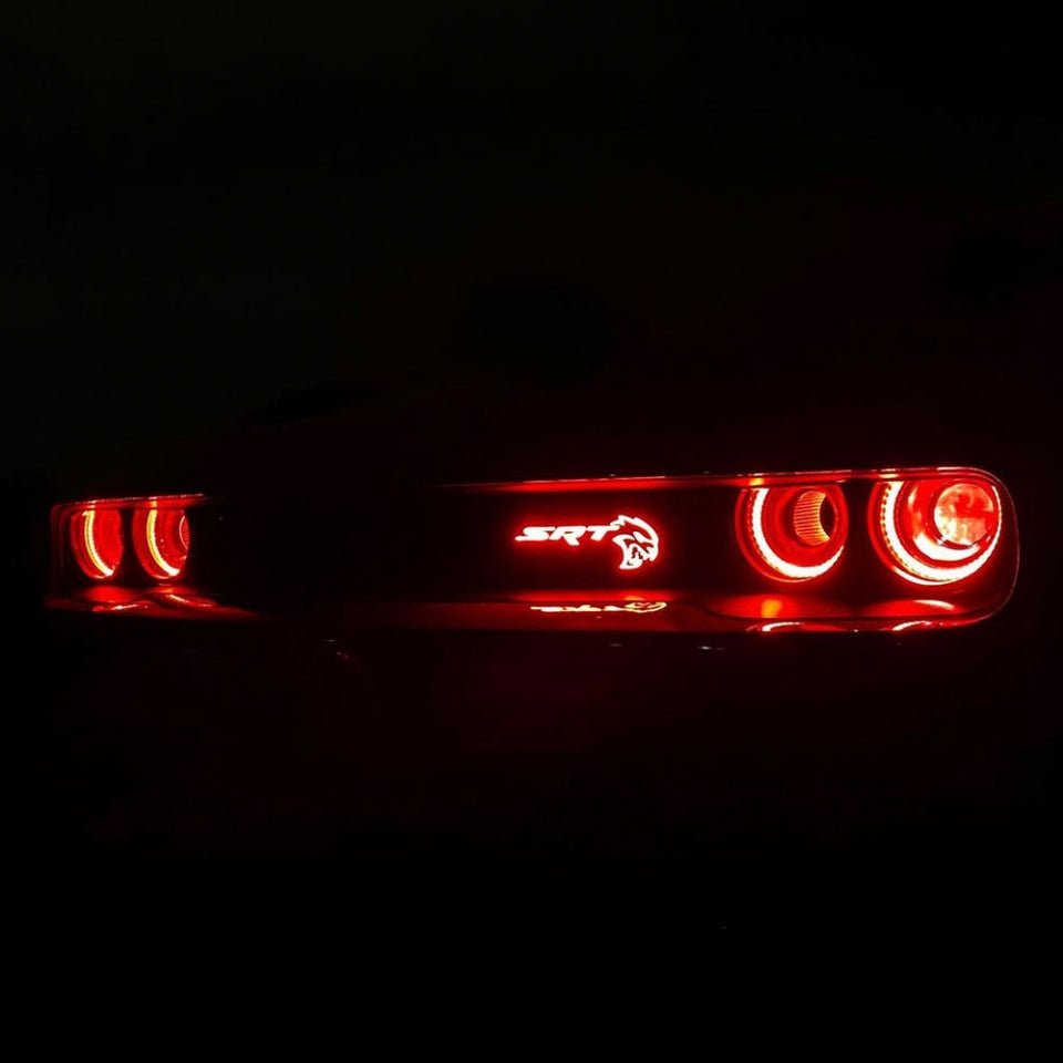 2015-2023 Dodge SRT Hellcat RGBW Flow Series LED Badge Emblem Logo LED headlight kit AutoLEDTech Oracle Lighting Trendz Flow Series RGBHaloKits OneUpLighting Morimoto