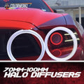 2003-2007 Cadillac CTS/CTSV RGBW LED Color-Chasing Halo Kit LED headlight kit AutoLEDTech Oracle Lighting Trendz Flow Series RGBHaloKits OneUpLighting Morimoto