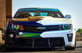 2010-2015 Chevrolet Camaro RS/SS/ZL1 RGBW Color-Chasing LED Prebuilt Halo Headlights - (Flow Series) LED headlight kit AutoLEDTech Oracle Lighting Trendz Flow Series RGBHaloKits OneUpLighting Morimoto