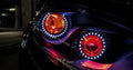 2013-2016 Dodge Dart RGBW Color-Chasing LED Halo Kit LED headlight kit AutoLEDTech Oracle Lighting Trendz Flow Series RGBHaloKits OneUpLighting Morimoto