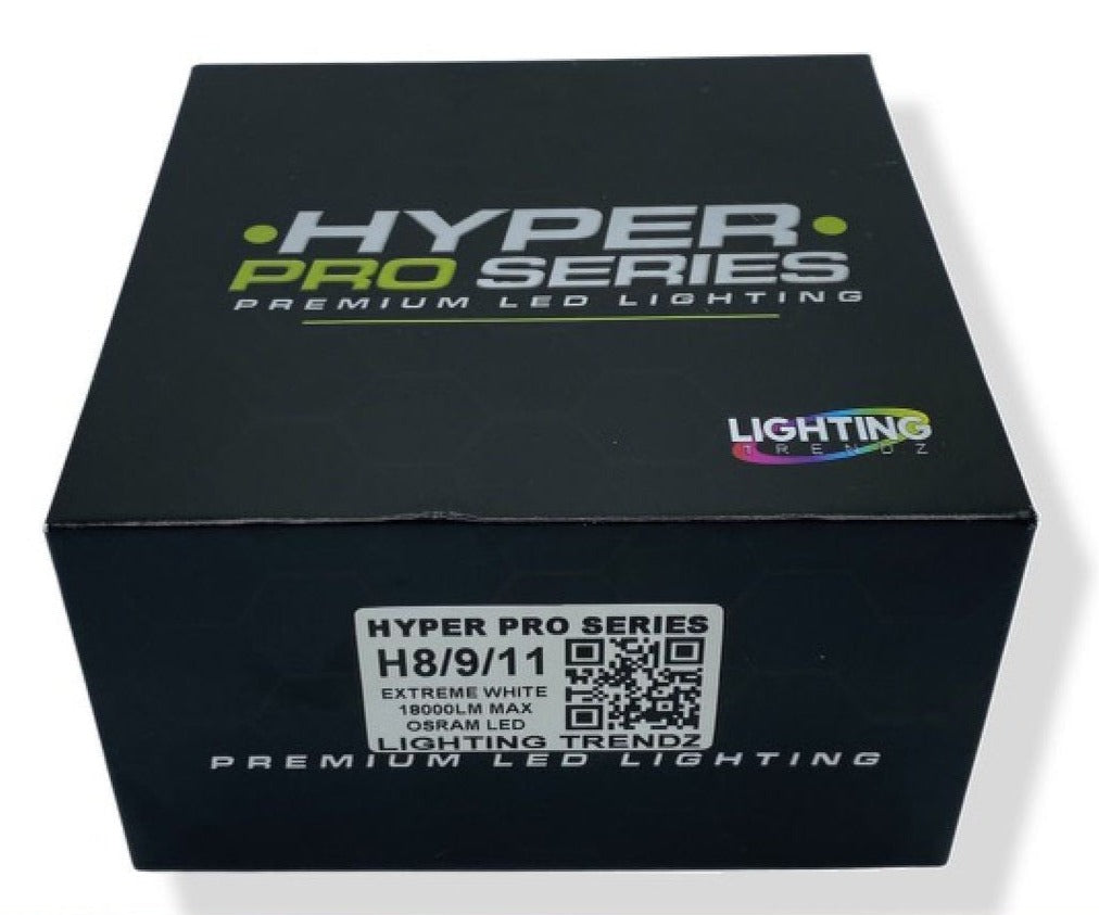 Hyper Series 15000lm 6k Pure White High Powered LED Headlight Foglight ...