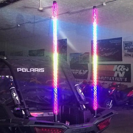 Flow Series Color-Chasing LED Flexible Whip Light LED headlight kit AutoLEDTech Oracle Lighting Trendz Flow Series RGBHaloKits OneUpLighting Morimoto