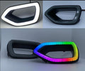 2015-2022 Dodge Charger RGBW Color Chasing LED Illuminated Grill Snorkel Air Intake Light Assembly LED headlight kit AutoLEDTech Oracle Lighting Trendz Flow Series RGBHaloKits OneUpLighting Morimoto