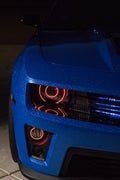 2010-2013 Chevrolet Camaro RGBW Color-Chasing LED Halo Kit LED headlight kit AutoLEDTech Oracle Lighting Trendz Flow Series RGBHaloKits OneUpLighting Morimoto