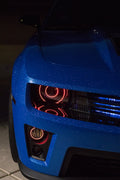 2010-2013 Chevrolet Camaro (Non-RS) RGBW Color-Chasing LED Prebuilt Halo Headlights - (Flow Series) LED headlight kit AutoLEDTech Oracle Lighting Trendz Flow Series RGBHaloKits OneUpLighting Morimoto