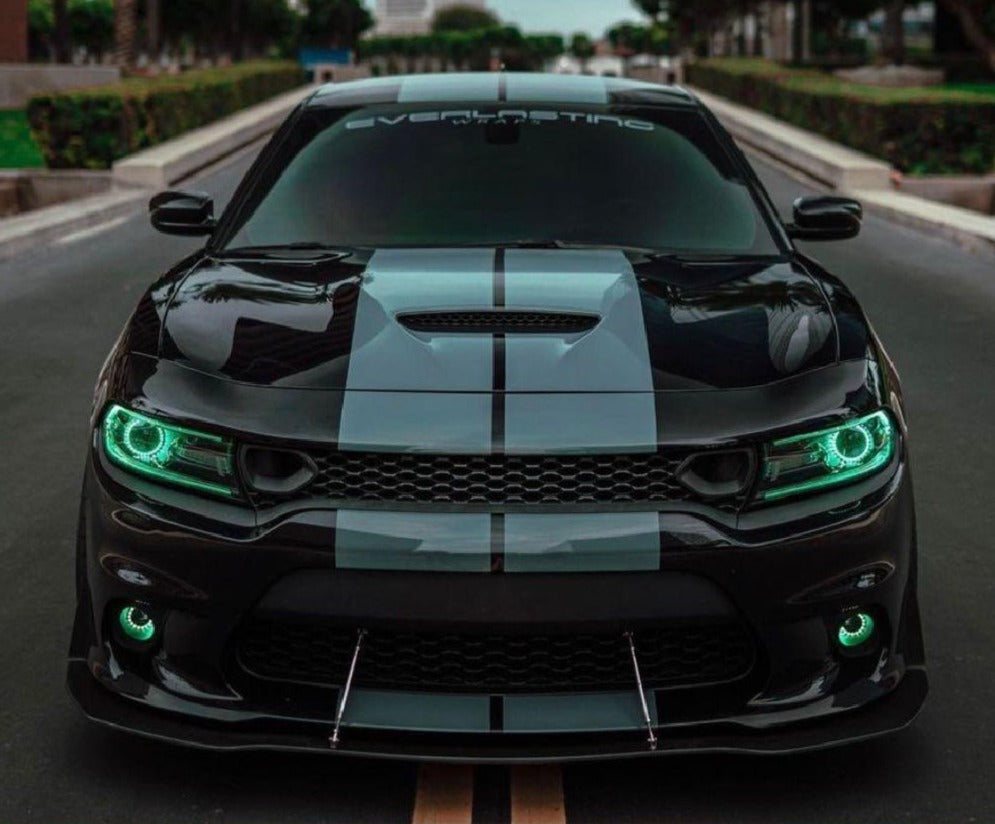 2015-2023 Dodge Charger RGBW +A LED DRL Replacement Boards LED headlight kit AutoLEDTech Oracle Lighting Trendz Flow Series RGBHaloKits OneUpLighting Morimoto