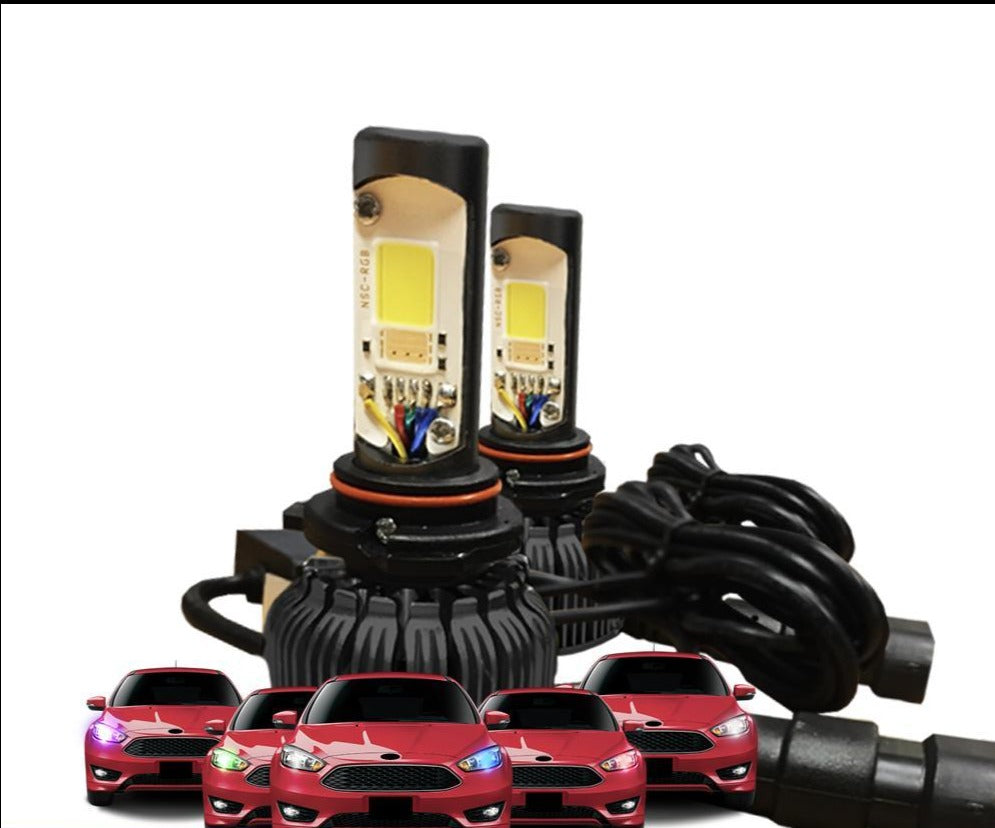 RGBW LED Color-Changing Bluetooth Headlight Bulbs LED headlight kit AutoLEDTech Oracle Lighting Trendz Flow Series RGBHaloKits OneUpLighting Morimoto