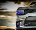 Dodge Mopar SRT RGBW Flow Series LED Badge Emblem Logo LED headlight kit AutoLEDTech Oracle Lighting Trendz Flow Series RGBHaloKits OneUpLighting Morimoto