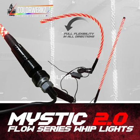 Flow Series Color-Chasing LED Flexible Whip Light LED headlight kit AutoLEDTech Oracle Lighting Trendz Flow Series RGBHaloKits OneUpLighting Morimoto