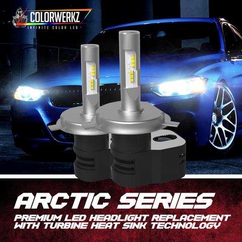 High Powered 6k Pure White LED Headlight / Foglight Bulbs (40W) LED headlight kit AutoLEDTech Oracle Lighting Trendz Flow Series RGBHaloKits OneUpLighting Morimoto
