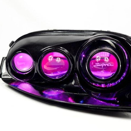 RGBW LED Demon Eyes LED headlight kit AutoLEDTech Oracle Lighting Trendz Flow Series RGBHaloKits OneUpLighting Morimoto