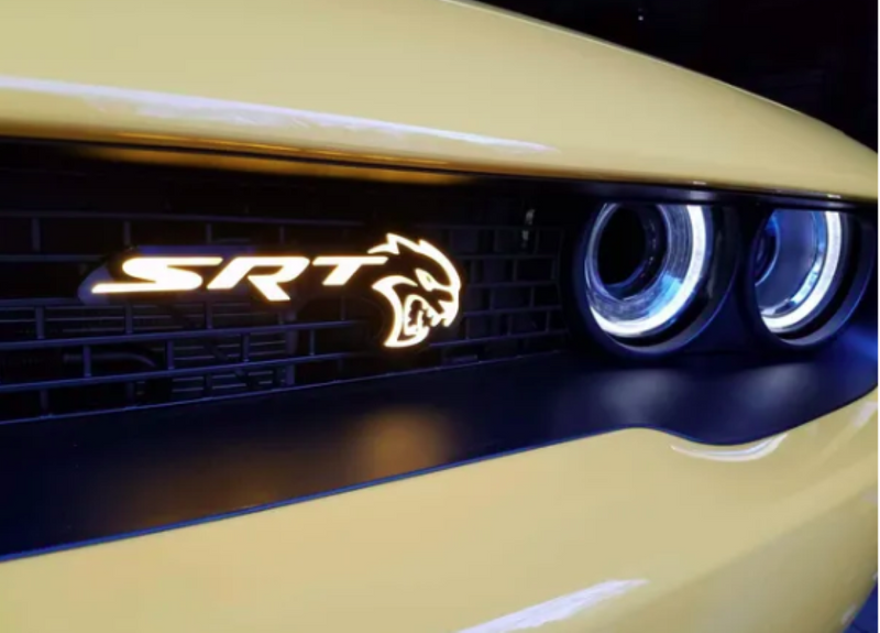 2015-2023 Dodge SRT Hellcat RGBW Flow Series LED Badge Emblem Logo LED headlight kit AutoLEDTech Oracle Lighting Trendz Flow Series RGBHaloKits OneUpLighting Morimoto