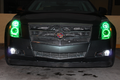 2008-2014 Cadillac CTS RGBW Color-Chasing LED Halo Kit LED headlight kit AutoLEDTech Oracle Lighting Trendz Flow Series RGBHaloKits OneUpLighting Morimoto