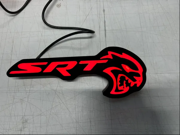 2015-2023 Dodge SRT Hellcat RGBW Flow Series LED Badge Emblem Logo LED headlight kit AutoLEDTech Oracle Lighting Trendz Flow Series RGBHaloKits OneUpLighting Morimoto