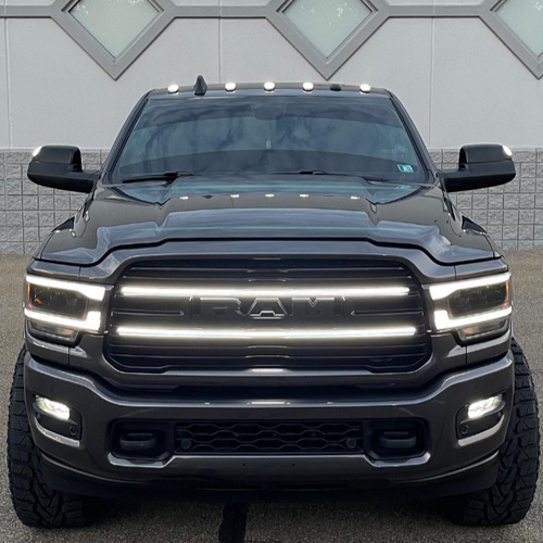 2019-2023 Ram 2500 3500 Laramie LED Grill Accent Lights Kit LED headlight kit AutoLEDTech Oracle Lighting Trendz Flow Series RGBHaloKits OneUpLighting Morimoto