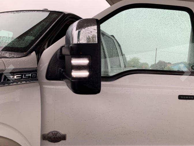 2008-2016 Ford F250 F350 Super Duty Switchback LED Smoked Mirror Lights LED headlight kit AutoLEDTech Oracle Lighting Trendz Flow Series RGBHaloKits OneUpLighting Morimoto