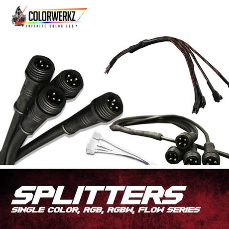 Underbody & Wheel Light Kit 4-to-1 Splitters LED headlight kit AutoLEDTech Oracle Lighting Trendz Flow Series RGBHaloKits OneUpLighting Morimoto