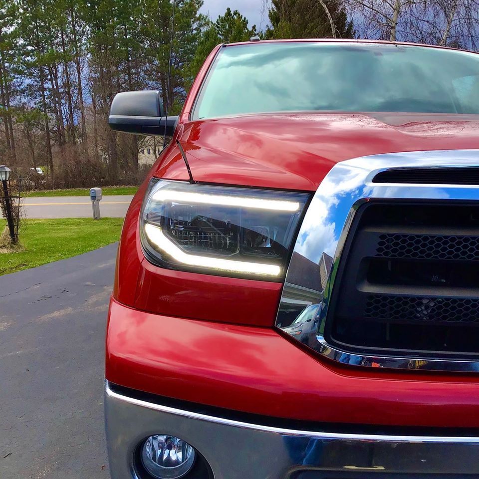 2007-2013 Toyota Tundra LED DRL Projector Replacement Headlights