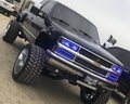 1989-1999 Chevrolet C/K 1500/2500/3500 Silverado Suburban Tahoe RGBW Color-Chasing LED Halo Kit LED headlight kit AutoLEDTech Oracle Lighting Trendz Flow Series RGBHaloKits OneUpLighting Morimoto