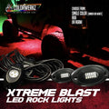 24W LED Rock Lights Pod Kit (White|Amber|UV Purple|RGBW) LED headlight kit AutoLEDTech Oracle Lighting Trendz Flow Series RGBHaloKits OneUpLighting Morimoto