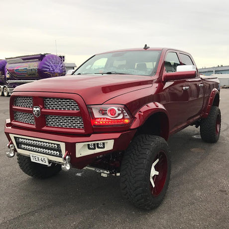 2013-2018 Dodge Ram 1500 2500 Color-Chasing/RGBW +A LED DRL Boards LED headlight kit AutoLEDTech Oracle Lighting Trendz Flow Series RGBHaloKits OneUpLighting Morimoto