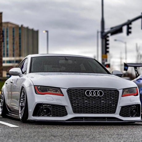 2012-2015 Audi A7/S7/RS7 RGBW Color-Chasing DRL Tube Kit LED headlight kit AutoLEDTech Oracle Lighting Trendz Flow Series RGBHaloKits OneUpLighting Morimoto