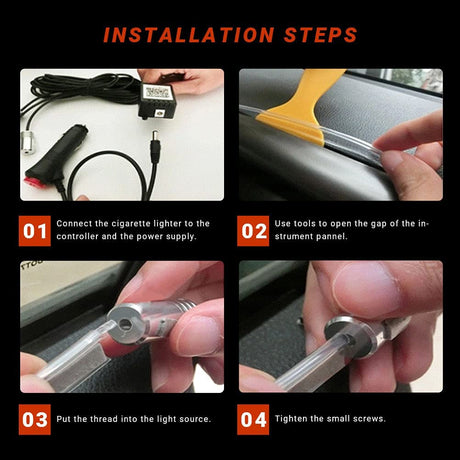 RGB LED Color-Changing Interior Dash Trim Lighting Tube Kit LED headlight kit AutoLEDTech Oracle Lighting Trendz Flow Series RGBHaloKits OneUpLighting Morimoto