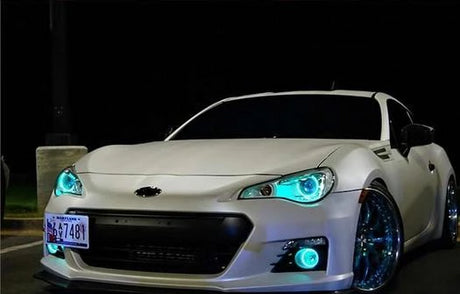 2012-2020 Toyota 86 GT86 RGBW Color-Chasing LED Halo Kit LED headlight kit AutoLEDTech Oracle Lighting Trendz Flow Series RGBHaloKits OneUpLighting Morimoto