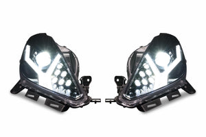 2014-2019 Chevrolet C7 Corvette LED DRL Projector Headlights - Aventador Style LED headlight kit AutoLEDTech Oracle Lighting Trendz Flow Series RGBHaloKits OneUpLighting Morimoto
