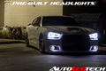 2011-2014 Dodge Charger RGBW Color-Chasing LED Halo OEM Projector Headlights (Flow Series) LED headlight kit AutoLEDTech Oracle Lighting Trendz Flow Series RGBHaloKits OneUpLighting Morimoto