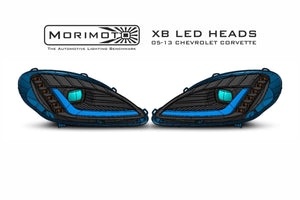 2005-2013 Chevrolet C6 Corvette LED DRL Projector Headlights - 2014+ Replica Design LED headlight kit AutoLEDTech Oracle Lighting Trendz Flow Series RGBHaloKits OneUpLighting Morimoto