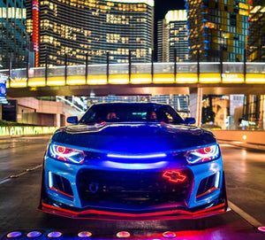 Chevy Bowtie RGBW LED Emblem Logo Badge (RGBW | Flow Series) LED headlight kit AutoLEDTech Oracle Lighting Trendz Flow Series RGBHaloKits OneUpLighting Morimoto