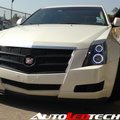 2008-2014 Cadillac CTS RGBW Color-Chasing LED Halo Kit LED headlight kit AutoLEDTech Oracle Lighting Trendz Flow Series RGBHaloKits OneUpLighting Morimoto